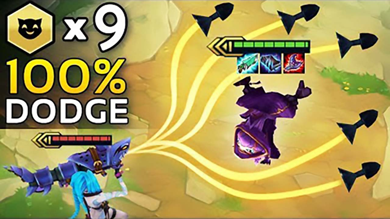 LOL:云顶之弈精彩集锦,100%完美闪避!